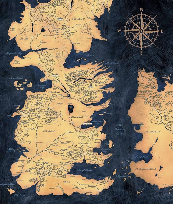 Карта Вестероса